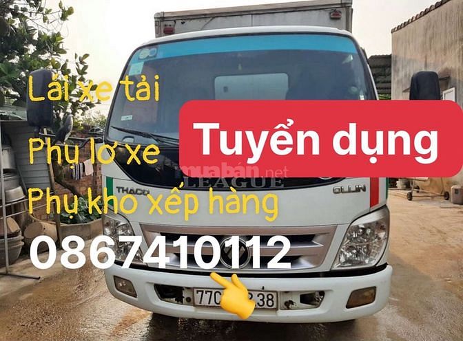 CẦN GẤP: lao động phổ thông // tài xế - phụ lơ xe - phụ kho xếp hàng 1 CAN GAP lao dong pho thong tai